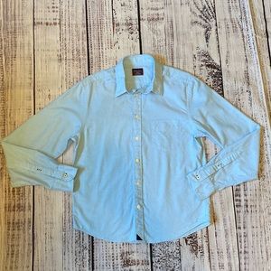 UnTuckIt Light Blue Rioja Slim Fit Cotton Button Down Shirt Medium